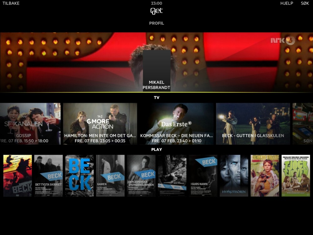 NY APP: Med sin nye TV-app forsøker Get å fusjonere alt relevant innhold - enten det er fra direkte TV eller streaming. NY APP: Med sin nye TV-app forsøker Get å fusjonere alt relevant innhold - enten det er fra direkte TV eller streaming.