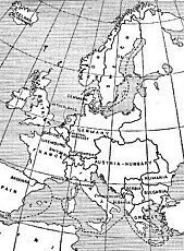 Det europeiske kartet i 1914. Det europeiske kartet i 1914.