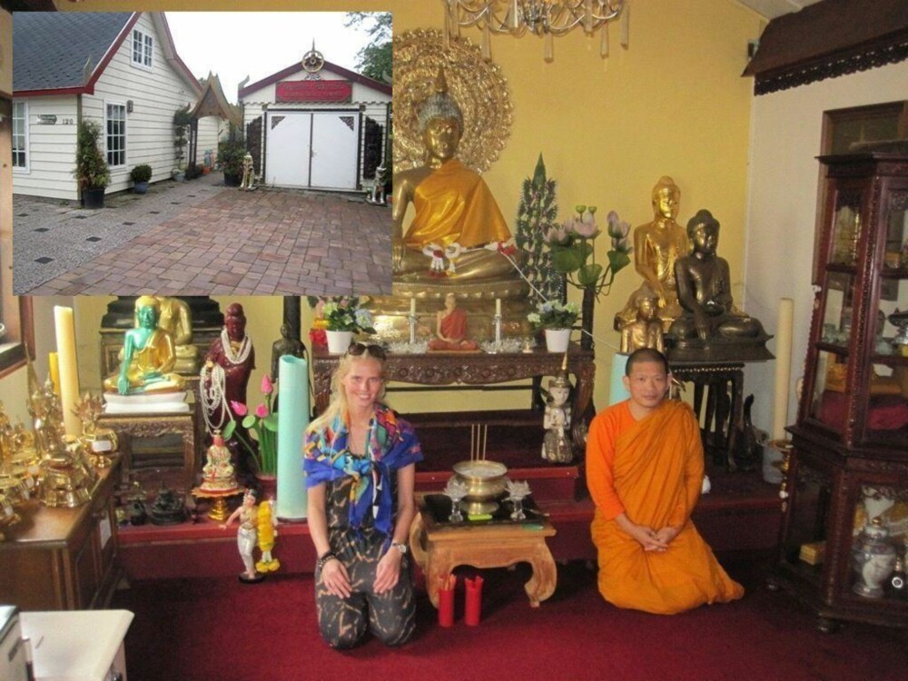 "I THAILAND": Studenten oppsøkte et buddhistisk tempel i Amsterdam og la så bilder ut av besøket på Facebook. Alt som som del av avsluttende eksamen på universitetet. "I THAILAND": Studenten oppsøkte et buddhistisk tempel i Amsterdam og la så bilder ut av besøket på Facebook. Alt som som del av avsluttende eksamen på universitetet.