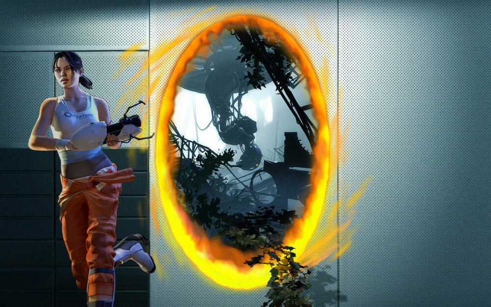 Bildet illustrerer spillet Portal 2. Bildet illustrerer spillet Portal 2.