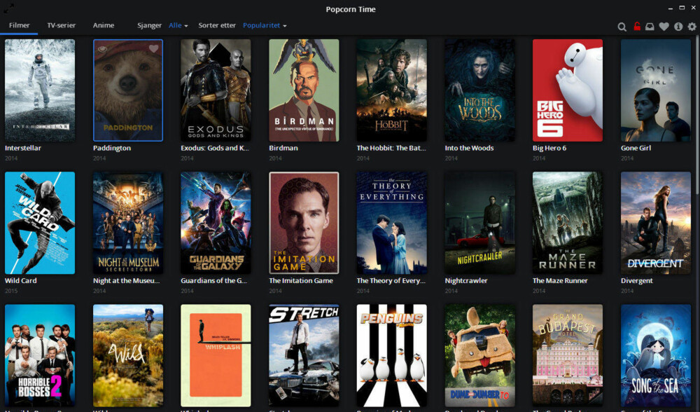 Popcorn Time er litt som Netflix, bare at den er gratis har et mye bedre utvalg. Rettighetsalliansen mener nå tjenesten er ulovlig, men det er ikke bruken av mange av konkurrentene. Popcorn Time er litt som Netflix, bare at den er gratis har et mye bedre utvalg. Rettighetsalliansen mener nå tjenesten er ulovlig, men det er ikke bruken av mange av konkurrentene.