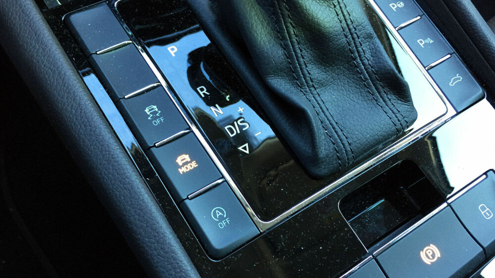 En kjøremodusvelger på en Skoda Superb ville tidligere vært utenkelig. En kjøremodusvelger på en Skoda Superb ville tidligere vært utenkelig.
