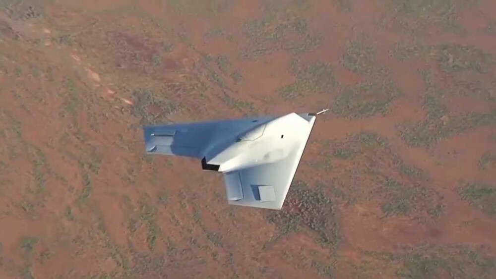 TARANIS: Dronevåpenet er kalt opp etter en tordengud. Her ser vi det ovenfra. TARANIS: Dronevåpenet er kalt opp etter en tordengud. Her ser vi det ovenfra.
