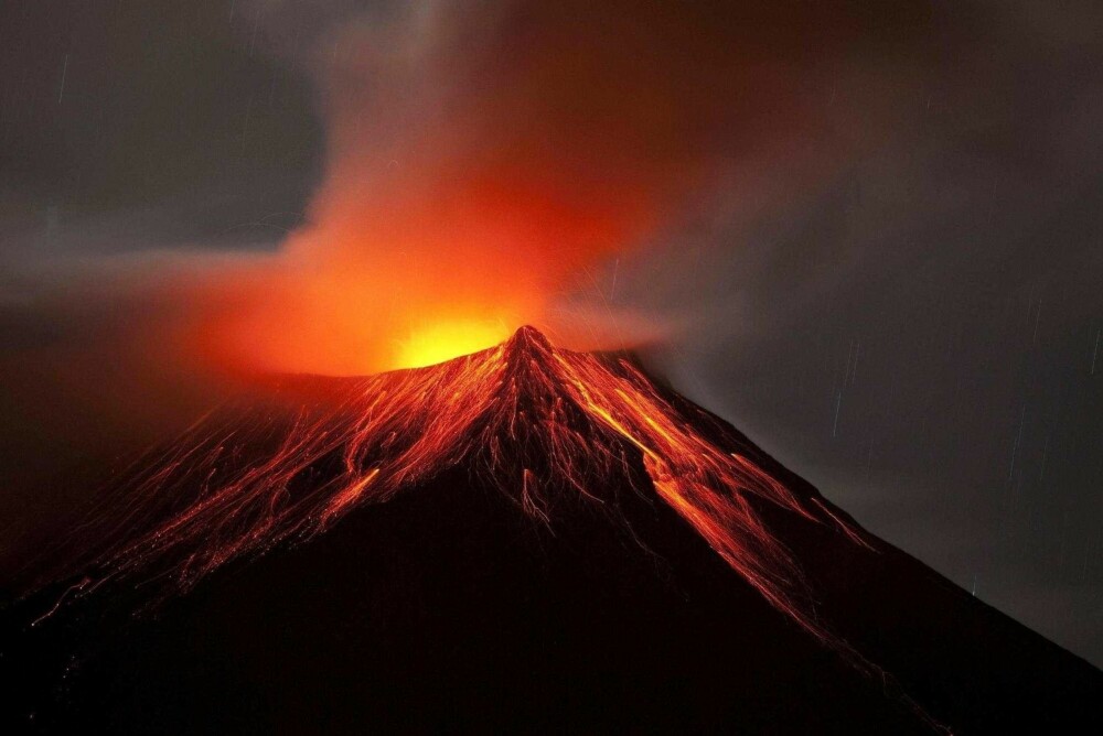 Vulkanen Tunguragua er av de mest aktive i Ecuador. Bildet er en illustrasjon. Vulkanen Tunguragua er av de mest aktive i Ecuador. Bildet er en illustrasjon.