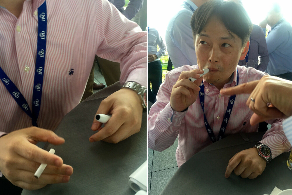 NY TYPE SIGARETTER: Iqos og Revo er to typer sigaretter som vil selges som Marlboro og Camel, men som ikke brenner tobakk som i dag. Isteden varmes tobakken opp slik at brukerne inhalerer nikotinluft istedenfor nikotinrøyk. NY TYPE SIGARETTER: Iqos og Revo er to typer sigaretter som vil selges som Marlboro og Camel, men som ikke brenner tobakk som i dag. Isteden varmes tobakken opp slik at brukerne inhalerer nikotinluft istedenfor nikotinrøyk.