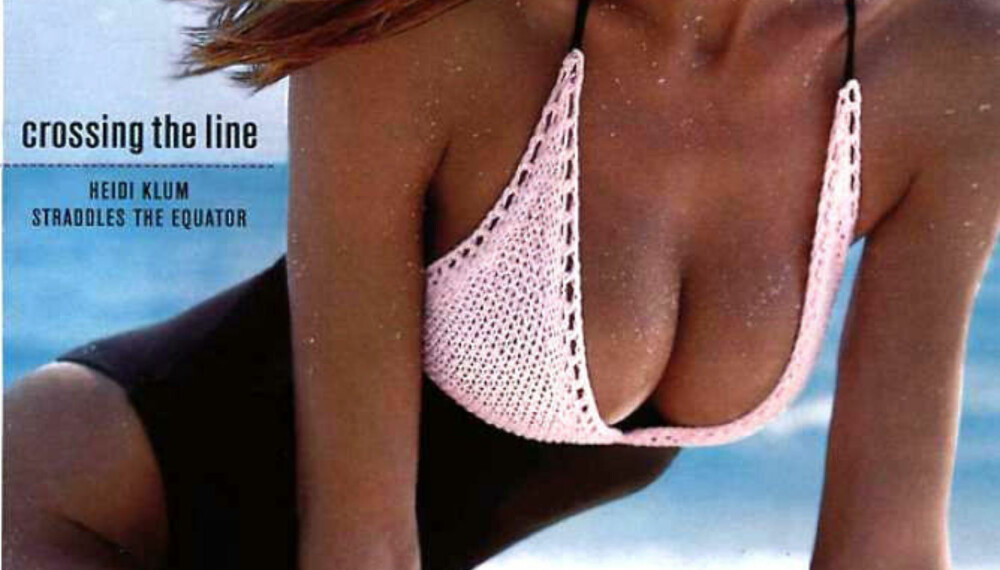 FORSIDEPIKE: Heidi Klum pryder forsiden av Sports Illustrated Swimsuit Issue. FORSIDEPIKE: Heidi Klum pryder forsiden av Sports Illustrated Swimsuit Issue.