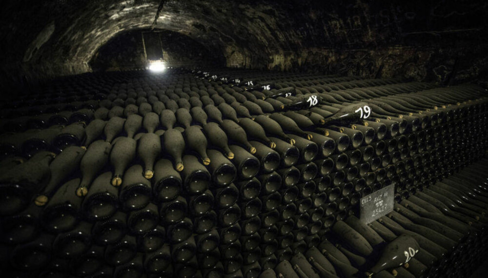 DYREBARE DRÅPER: Det skjulte rommet var smekkfullt av champagne. Noen av flaskene var fra 1830, året etter at Bollinger ble grunnlagt. DYREBARE DRÅPER: Det skjulte rommet var smekkfullt av champagne. Noen av flaskene var fra 1830, året etter at Bollinger ble grunnlagt.