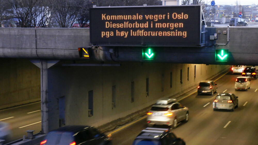 Dieselforbud ble for første gang testet ut i Oslo i januar. Dieselforbud ble for første gang testet ut i Oslo i januar.