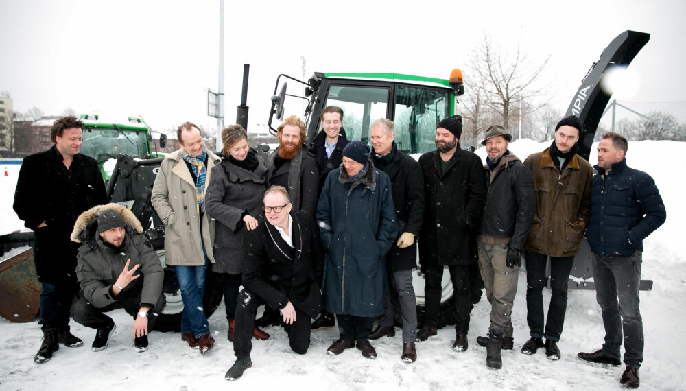 LANG KARRIERE: Kristofer Hivju var en av mange norske stjerner som hadde en rolle i Hans Petter Molands kritikerroste film, «Kraftidioten» i 2014. Foran sitter filmens hovedrolle, den svenske filmstjernen Stellan Skarsgård. LANG KARRIERE: Kristofer Hivju var en av mange norske stjerner som hadde en rolle i Hans Petter Molands kritikerroste film, «Kraftidioten» i 2014. Foran sitter filmens hovedrolle, den svenske filmstjernen Stellan Skarsgård.
