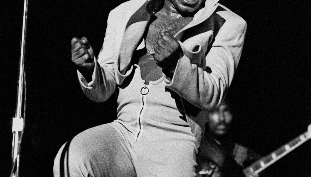 James Brown spiller i Hamburg i 1973. James Brown spiller i Hamburg i 1973.