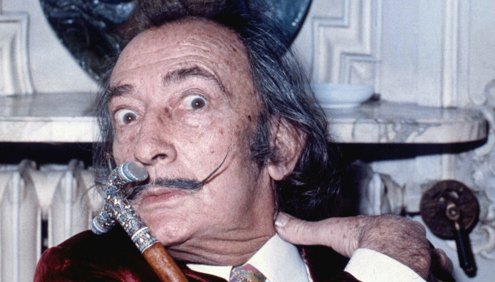 Salvador Dalí fotografert i 1972. Han døde i 1989, 84 år gammel. Salvador Dalí fotografert i 1972. Han døde i 1989, 84 år gammel.