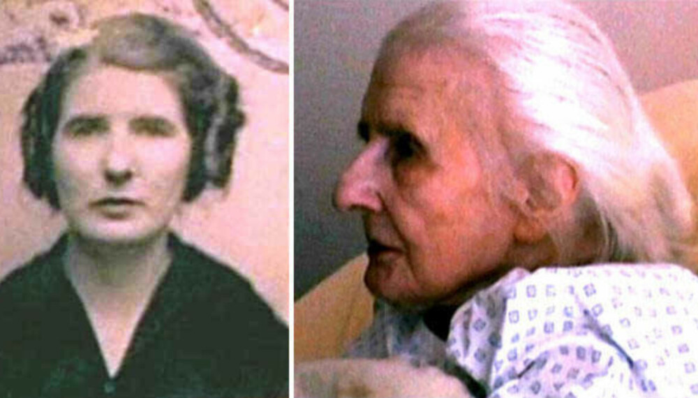 Lea (t.v.) som Marie, cirka 40 år. Bildet til høyre er av en kvinne en filmskaper mener kan ha vært Lea. Kvinnen var dement og levde da på et gamlehjem i Le Mains. Hun døde i 2001. Lea (t.v.) som Marie, cirka 40 år. Bildet til høyre er av en kvinne en filmskaper mener kan ha vært Lea. Kvinnen var dement og levde da på et gamlehjem i Le Mains. Hun døde i 2001.