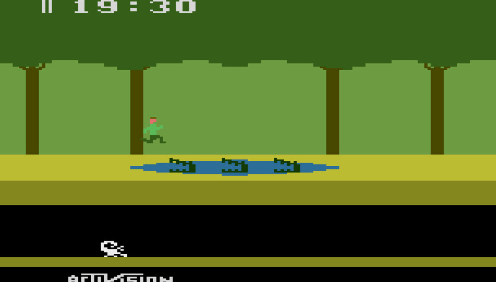 Pitfall! Vanskelig og frustrerende, men veldig gøy. Pitfall! Vanskelig og frustrerende, men veldig gøy.