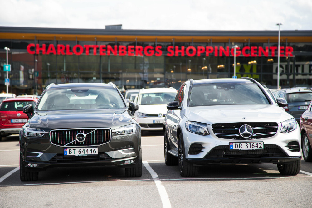 DESIGN: XC60 er stram og småbarsk, GLC mer svulstig. DESIGN: XC60 er stram og småbarsk, GLC mer svulstig.