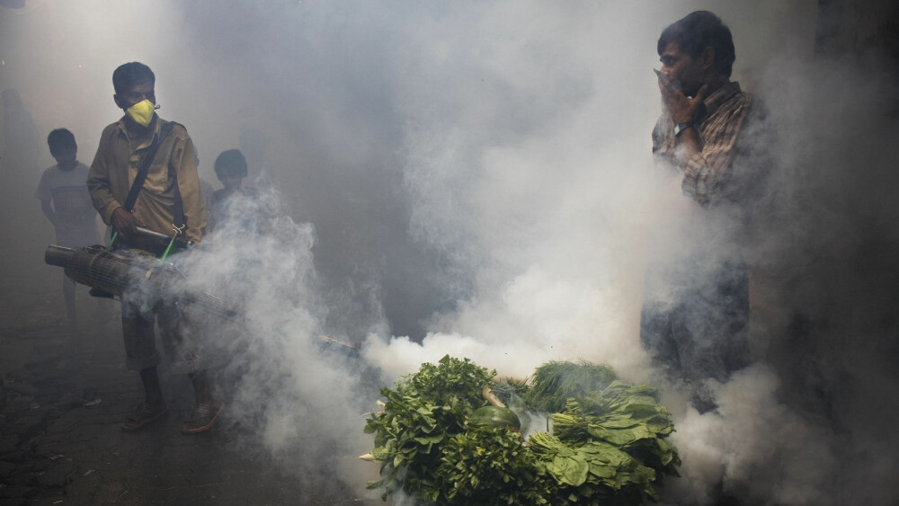 FORBYGGER MALARIA: En av de mest effektivene tiltakene mot malaria er å drepe myggen. Her i Indias hovedstad Mumbai. Nå kan derimot legevitenskapen ha fått et nytt våpen mot malaria takket være en kunstig intelligens kalt Eve». FORBYGGER MALARIA: En av de mest effektivene tiltakene mot malaria er å drepe myggen. Her i Indias hovedstad Mumbai. Nå kan derimot legevitenskapen ha fått et nytt våpen mot malaria takket være en kunstig intelligens kalt Eve».