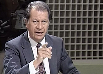 HELT SJEF: Politikeren Ricardo Lagos grep sjansen for å snakke ut om hva han tenkte om diktatoren Augusto Pinchoet. Her fra TV-debatten som bidro diktatorens fall. HELT SJEF: Politikeren Ricardo Lagos grep sjansen for å snakke ut om hva han tenkte om diktatoren Augusto Pinchoet. Her fra TV-debatten som bidro diktatorens fall.