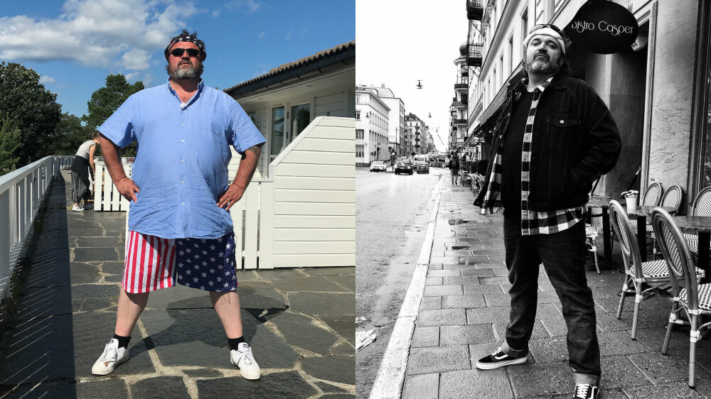 FØR OG ETTER: Det er en imponerende vektreduksjon Hans-Erik Dyvik Husby har fått til på bare få måneder. FØR OG ETTER: Det er en imponerende vektreduksjon Hans-Erik Dyvik Husby har fått til på bare få måneder.