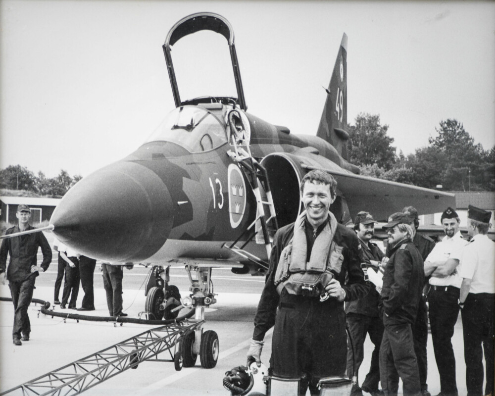 TESTPILOT: Per-Olof Eldh mens han var testpilot på Jaktviggen. Det var under et utprøvingstokt at han fikk nærkontakt med SR-71 for første gang. TESTPILOT: Per-Olof Eldh mens han var testpilot på Jaktviggen. Det var under et utprøvingstokt at han fikk nærkontakt med SR-71 for første gang.