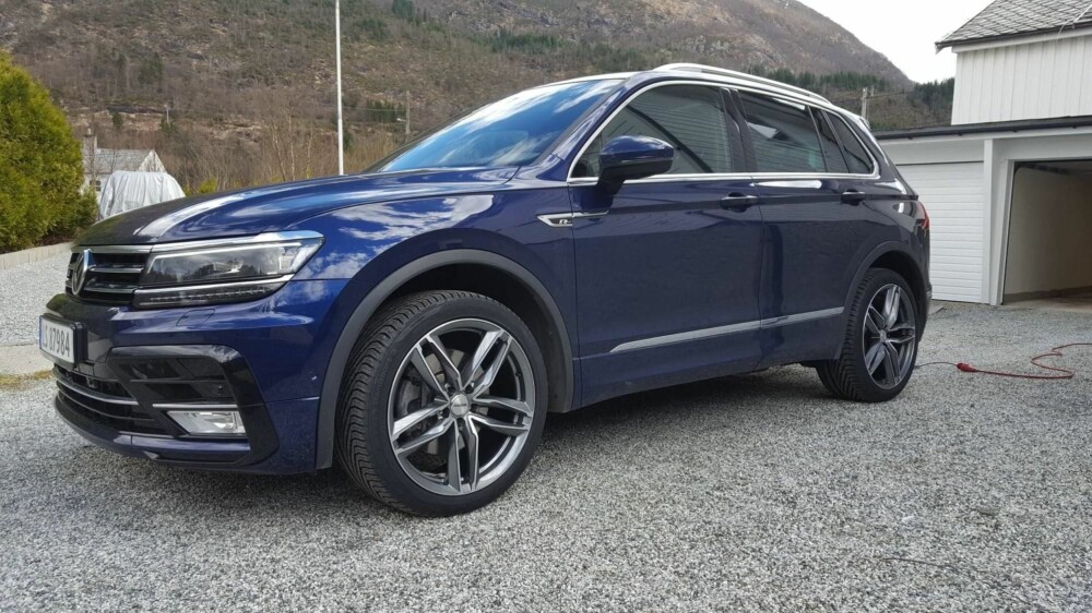 DIESEL: Dette er 37-åringens nye bil. En 2017 modell VW Tiguan R-line med 2-liters diesel og firehjulstrekk. DIESEL: Dette er 37-åringens nye bil. En 2017 modell VW Tiguan R-line med 2-liters diesel og firehjulstrekk.