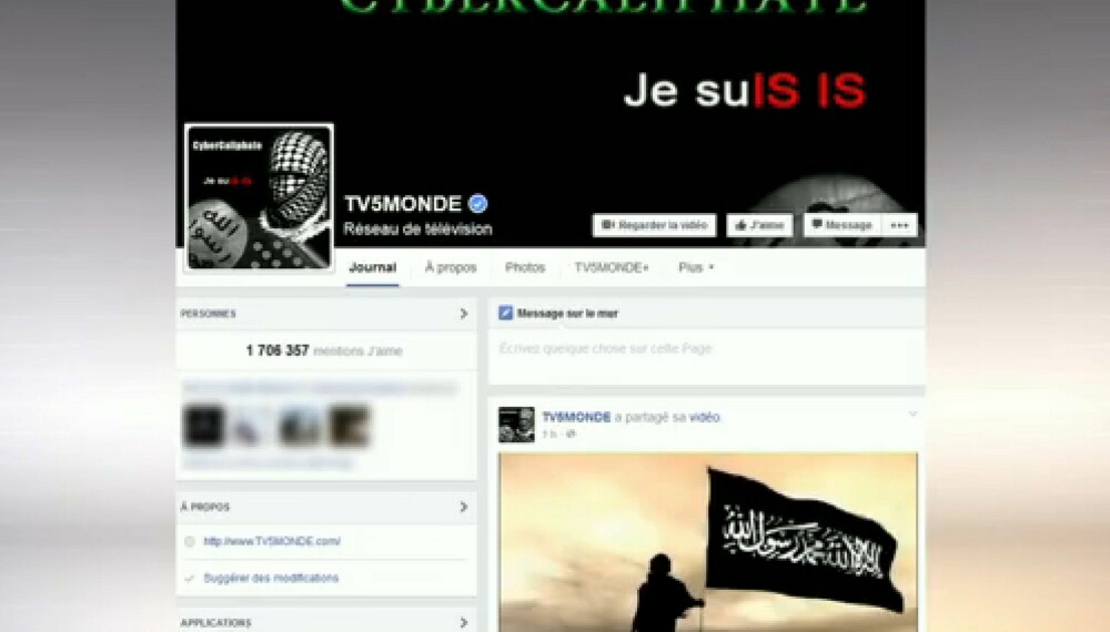 <b>HACKET: </b>Fransk TV5 ble hacket og overtatt av uvedkommende. Bak sto tilsynelatende islamister. Men sporene ledet til Russland. <b>HACKET: </b>Fransk TV5 ble hacket og overtatt av uvedkommende. Bak sto tilsynelatende islamister. Men sporene ledet til Russland.