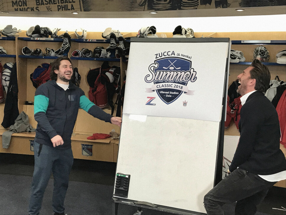 <b>GOD STEMNING:</b> Det var mye latter under innspillingen av promo-videoen til Zucca og Henke Summer Classic <b>GOD STEMNING:</b> Det var mye latter under innspillingen av promo-videoen til Zucca og Henke Summer Classic