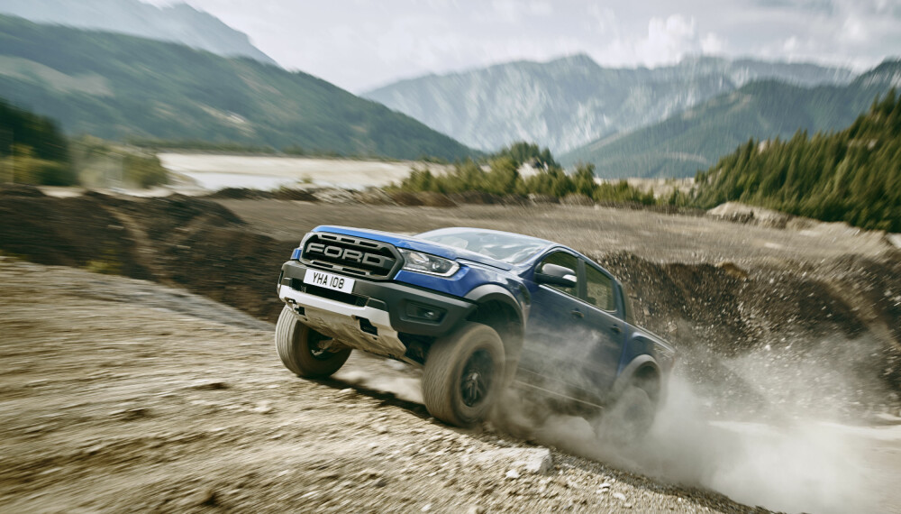RAPTOR: Ford Ranger Raptor kommer med en toliters diesel som yter 213 hk og et dreiemoment på 500 Nm. RAPTOR: Ford Ranger Raptor kommer med en toliters diesel som yter 213 hk og et dreiemoment på 500 Nm.