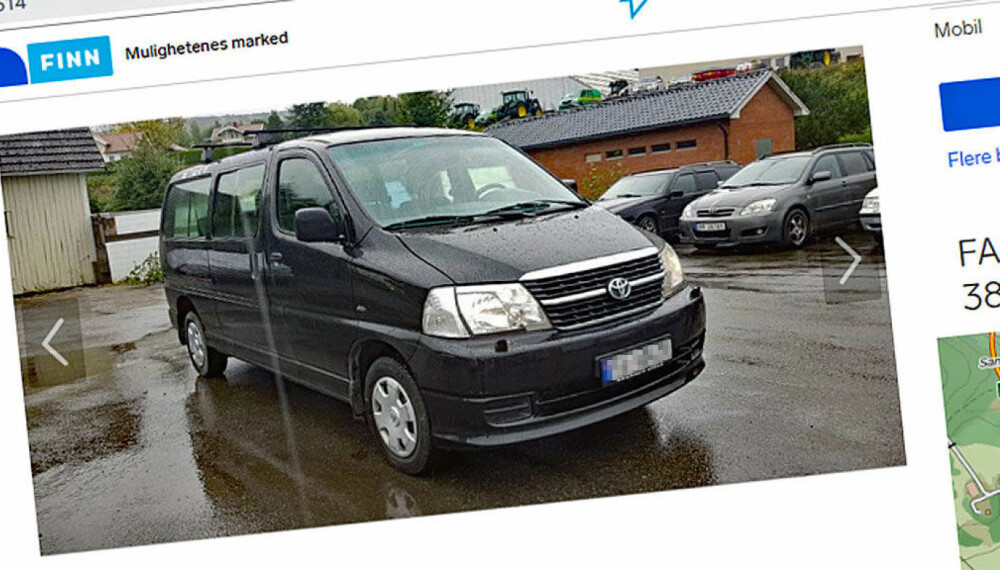 Det er lenge siden Toyota HiAce ble solgt som ny, men bilene er fortsatt populære. Det gjør noe med prisene. Faksimile fra finn.no Det er lenge siden Toyota HiAce ble solgt som ny, men bilene er fortsatt populære. Det gjør noe med prisene. Faksimile fra finn.no