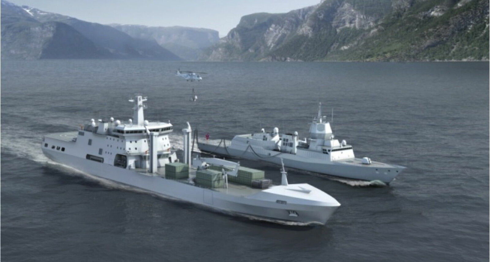STØRST: 183 meter lange KNM Maud ved siden av en 134 meter lang fregatt som KNM Helge Ingstad. I Norge inngår fregattene i Fridtjof Nansen-klassen. STØRST: 183 meter lange KNM Maud ved siden av en 134 meter lang fregatt som KNM Helge Ingstad. I Norge inngår fregattene i Fridtjof Nansen-klassen.