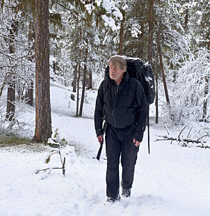 Oktobersnø: På sene høstturer kan man overraskes av våte snøfall. Oktobersnø: På sene høstturer kan man overraskes av våte snøfall.