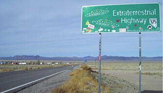 <b>UFO-LANDSBY:</b> Rachel, Nevada er navnet på husklyngen i ørkenen. <b>UFO-LANDSBY:</b> Rachel, Nevada er navnet på husklyngen i ørkenen.