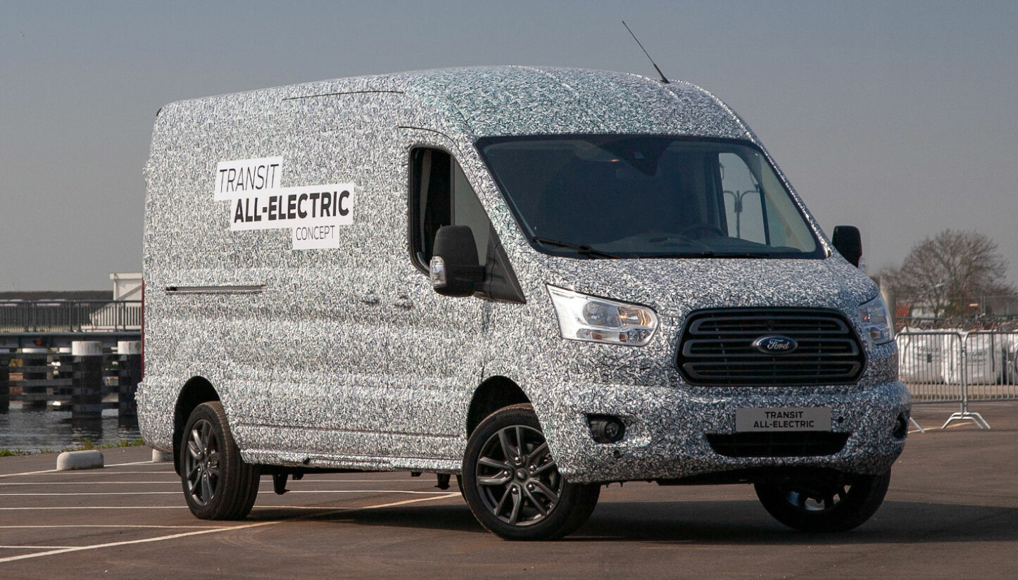 ELEKTRISK TRANSIT: En helt elektrisk Ford Transit settes i prdouksjon i 2021. ELEKTRISK TRANSIT: En helt elektrisk Ford Transit settes i prdouksjon i 2021.