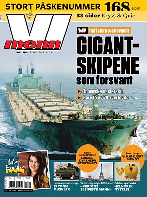 <b>LES MER:</b> I Vi Menns store påskeutgave kan du lese om hva som skjedde med de to norske gigantskipene som forsvant sporløst. <b>LES MER:</b> I Vi Menns store påskeutgave kan du lese om hva som skjedde med de to norske gigantskipene som forsvant sporløst.