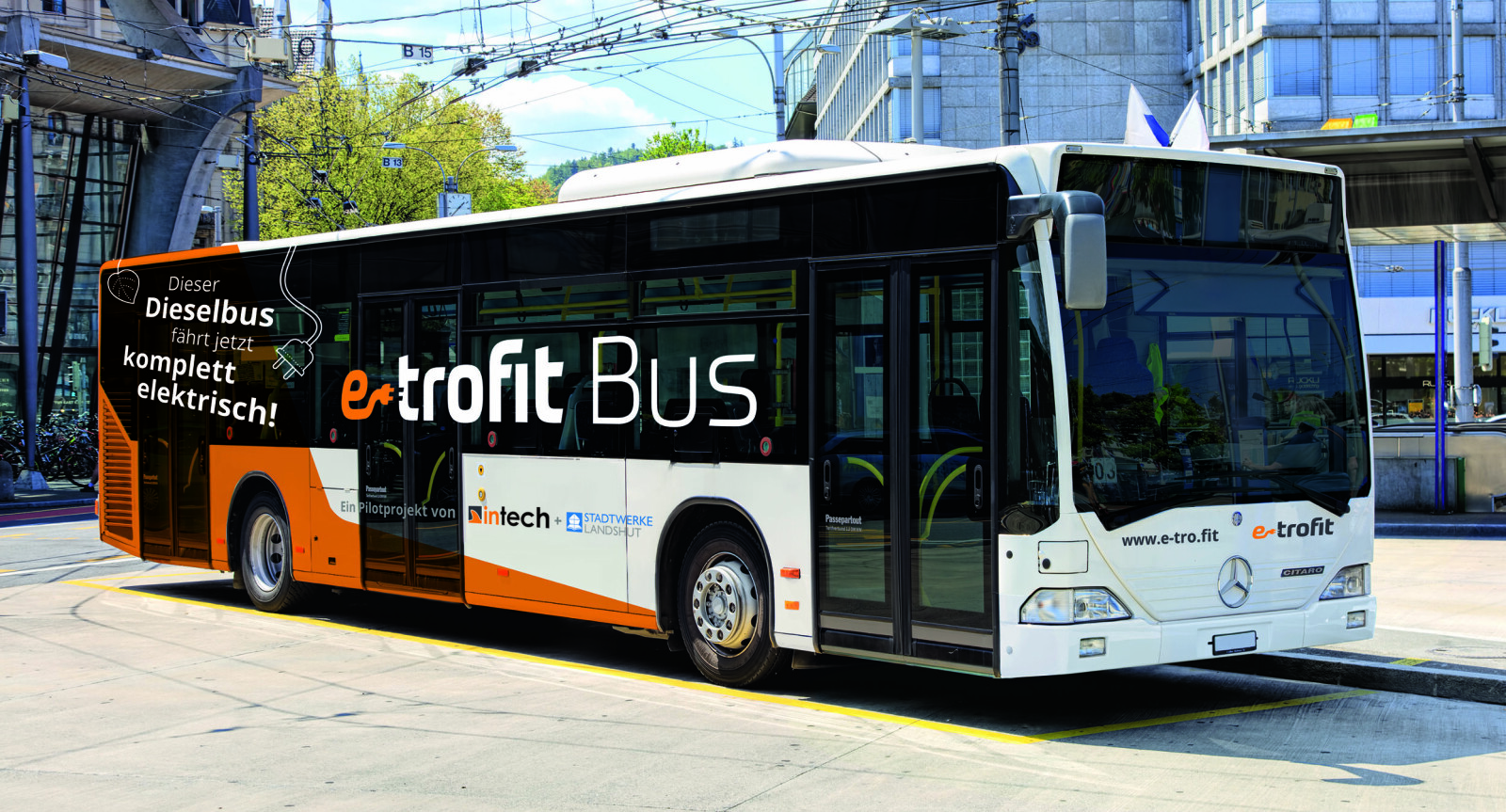 <b>EL-TILPASSING:</b> E-trofit er et konsept for ombygging av vanlige dieselbusser til elektrisk drift. Ifølge det tyske selskapet vil det koste bare halvparten av det en ny elektrisk buss koster. <b>EL-TILPASSING:</b> E-trofit er et konsept for ombygging av vanlige dieselbusser til elektrisk drift. Ifølge det tyske selskapet vil det koste bare halvparten av det en ny elektrisk buss koster.