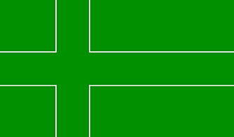 Flagget til Ladonia.
Flagget til Ladonia.