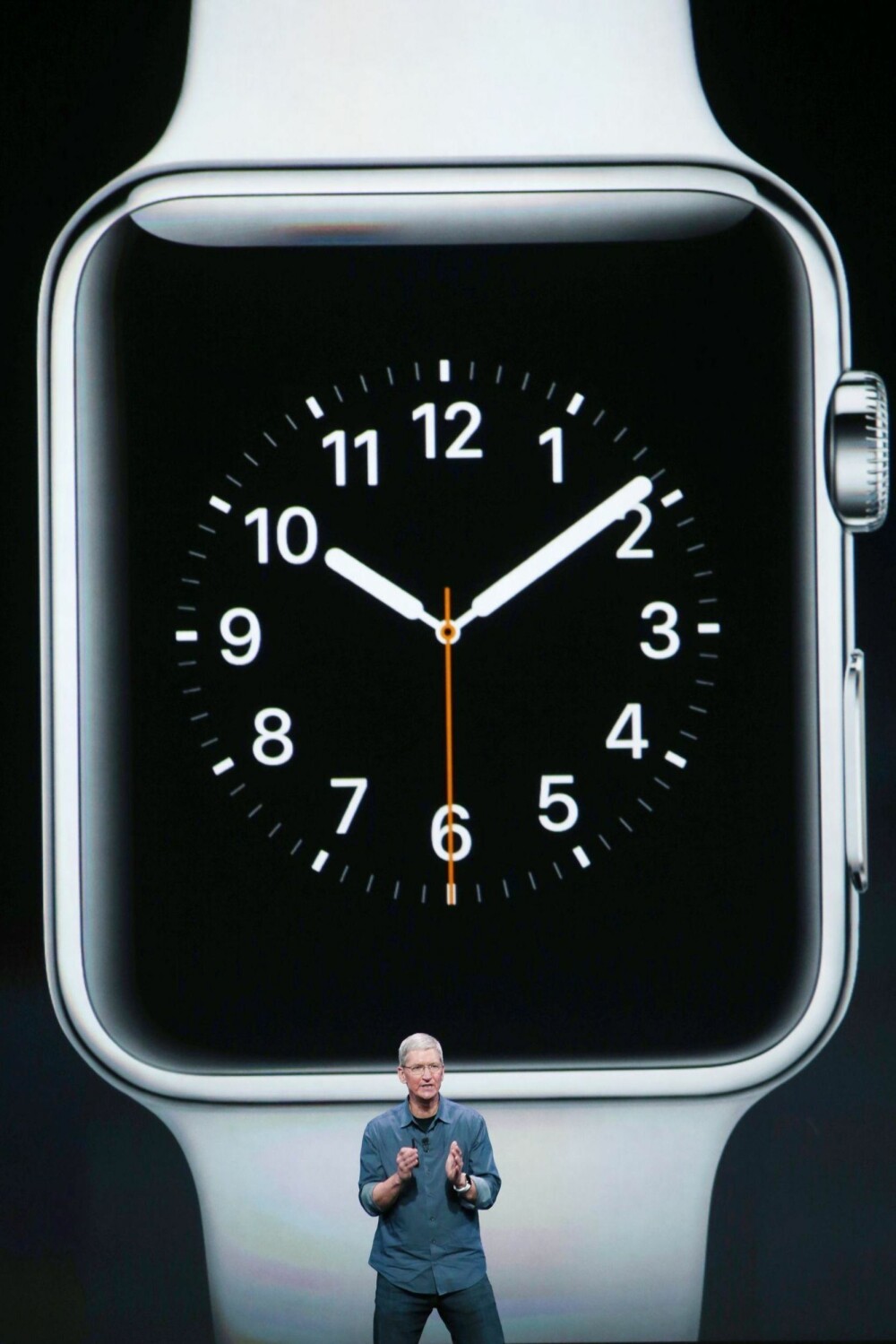 Applesjef Tim Cook annonserte smartklokken Apple Watch tirsdag kveld. Applesjef Tim Cook annonserte smartklokken Apple Watch tirsdag kveld.