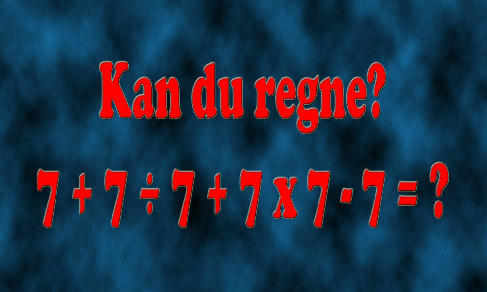Dette regnestykket får internett til å buldre over av uenighet. Selv kalkulatoren er uenig med seg selv. Dette regnestykket får internett til å buldre over av uenighet. Selv kalkulatoren er uenig med seg selv.