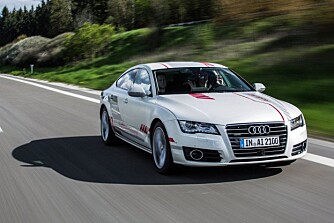 Her er Audis nivå 3-bil i aksjon. Her er Audis nivå 3-bil i aksjon.