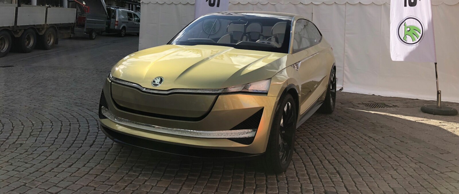 <b>SKODA VISION E:</b> Skodas første elbil vises fram i Norge under Arendalsuka. <b>SKODA VISION E:</b> Skodas første elbil vises fram i Norge under Arendalsuka.