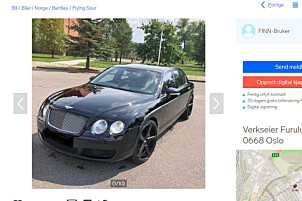 <b>TIL SALGS: </b>Bilen som står annonsert er "pimpet" opp litt, med sorte felger. Faksimile: Finn.no <b>TIL SALGS: </b>Bilen som står annonsert er "pimpet" opp litt, med sorte felger. Faksimile: Finn.no