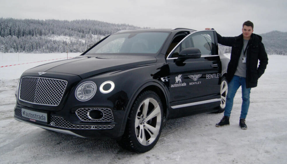 Her er Bentley Bentayga på vintertest i Norge. Til neste år får vi Norges første rene Bentley-butikk. Her er Bentley Bentayga på vintertest i Norge. Til neste år får vi Norges første rene Bentley-butikk.