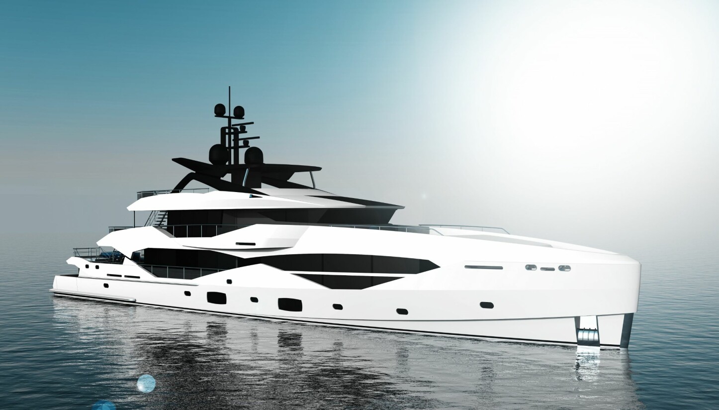 GIGANT: Sunseeker 161 Yacht blir med sine nesten 49 meter verftets største luksusyacht noensinne. GIGANT: Sunseeker 161 Yacht blir med sine nesten 49 meter verftets største luksusyacht noensinne.