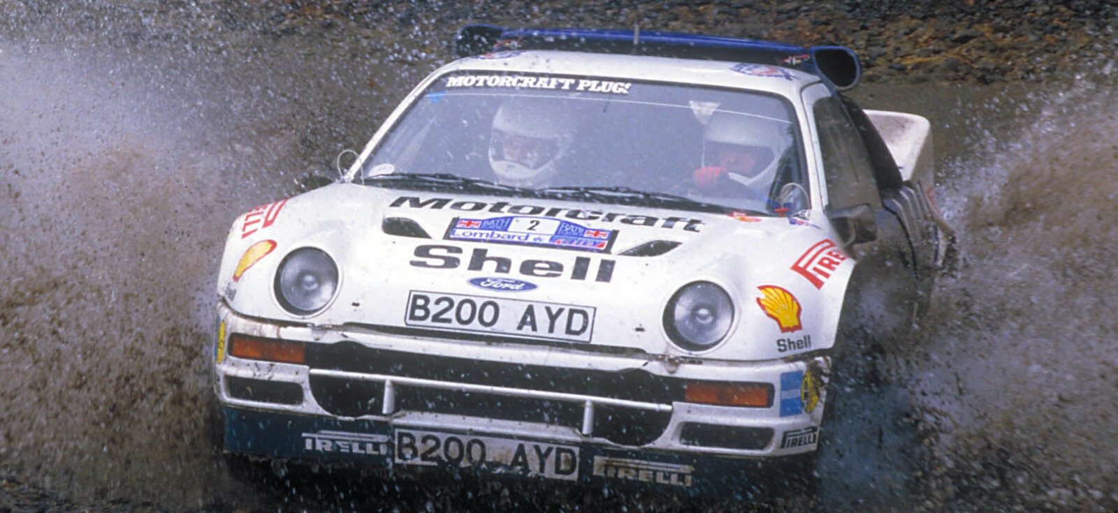 <b>SISTE VM-LØP:</b> Stig Blomqvist rattet en Ford RS200 under RAC Rally i 1986. <b>SISTE VM-LØP:</b> Stig Blomqvist rattet en Ford RS200 under RAC Rally i 1986.