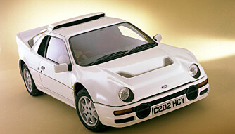 1984: Ford RS200 ble vist frem for første gang i 1984. 1984: Ford RS200 ble vist frem for første gang i 1984.