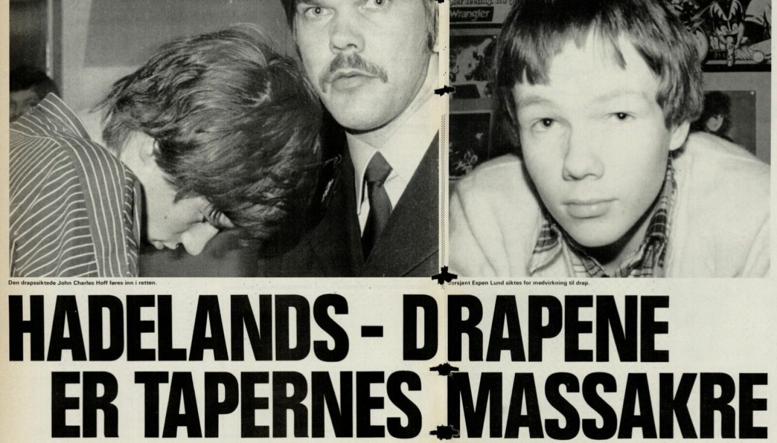 <b>TAPERE:</b> I artikkelen fra Vi Menn i 1981 blir drapene omtalt som «Tapernes massakre». Faksimile: Vi Menn <b>TAPERE:</b> I artikkelen fra Vi Menn i 1981 blir drapene omtalt som «Tapernes massakre». Faksimile: Vi Menn