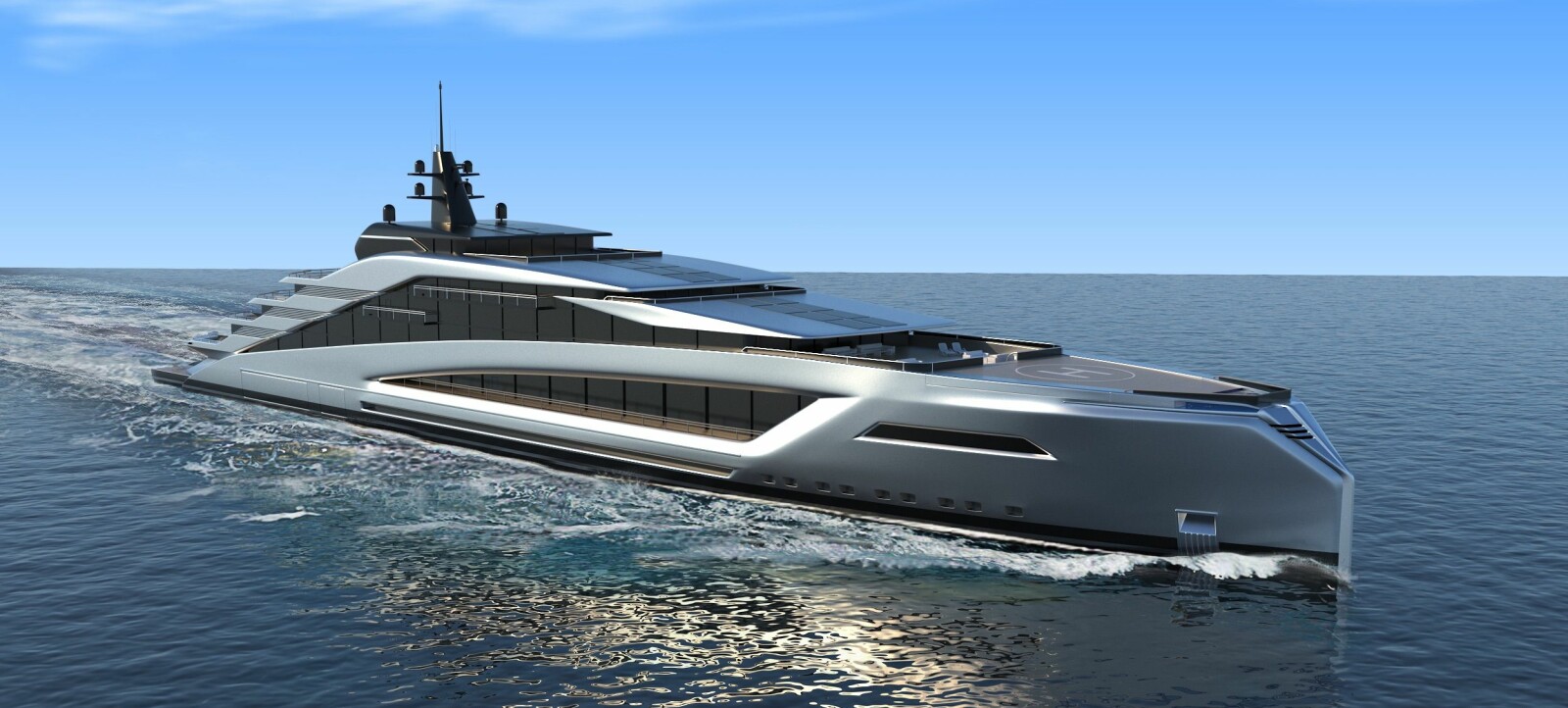 <b><SPAN CLASS=BOLD><STRONG>GLADIATOR:</b></strong></span> Fronten på superyachten til Kurt Strand Design er inspirert av gladiatorhjelmen. <b><SPAN CLASS=BOLD><STRONG>GLADIATOR:</b></strong></span> Fronten på superyachten til Kurt Strand Design er inspirert av gladiatorhjelmen.