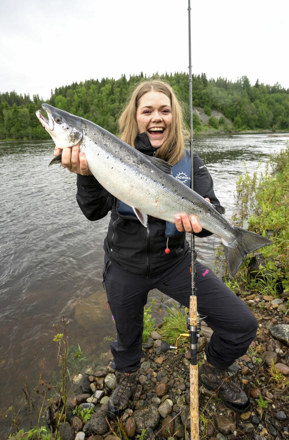 <b>GLA'LAKS:</b> Så glad blir man når man fanger sin første villaks <b>GLA'LAKS:</b> Så glad blir man når man fanger sin første villaks