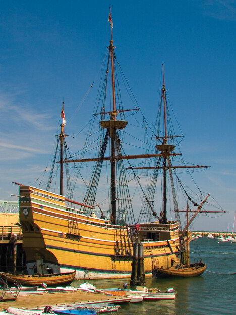 <b>KOPI:</b> Slik tror man Mayflower så ut i 1620. <b>KOPI:</b> Slik tror man Mayflower så ut i 1620.