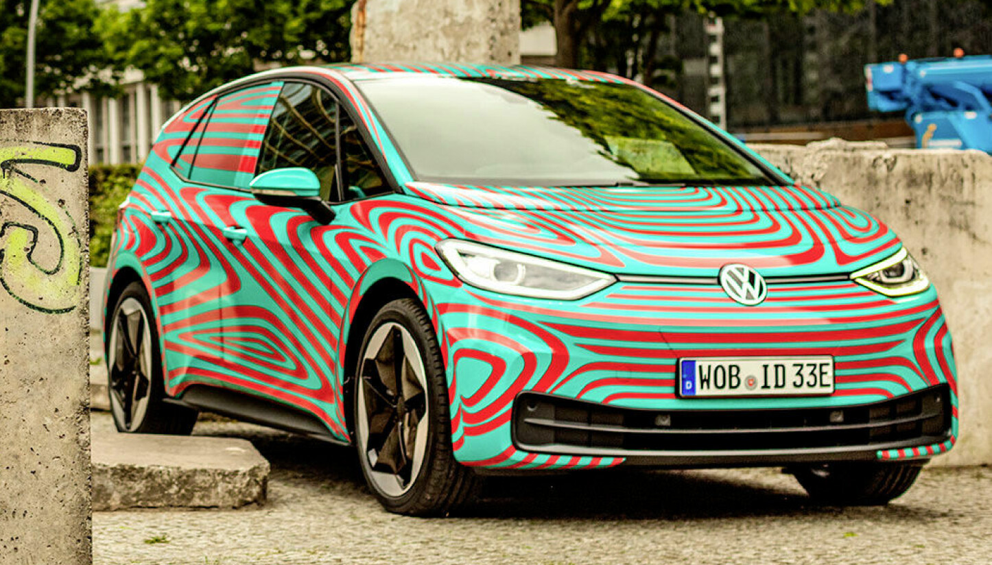 <b>VOLKSWAGEN ID.3: </b>Elbilen ID.3 får verdenspremiere i september. <b>VOLKSWAGEN ID.3: </b>Elbilen ID.3 får verdenspremiere i september.