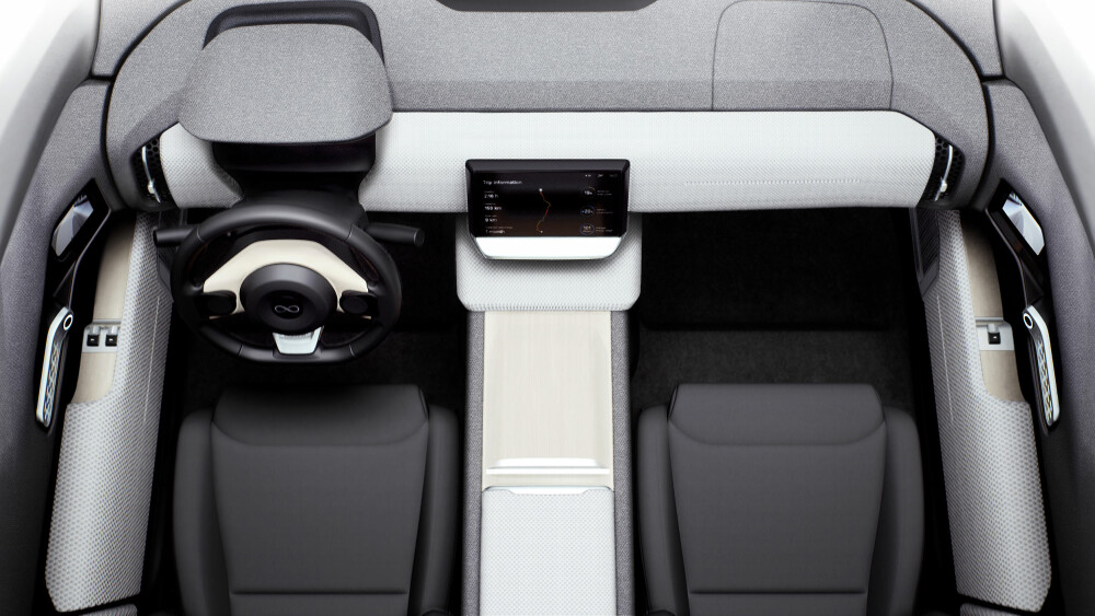 <b><SPAN CLASS=BOLD><STRONG>MINIMALISTISK:</b></strong></span> Ikke så stor skjerm som hos Tesla, men kanskje vel så pent og minimalistisk som i Model 3? <b><SPAN CLASS=BOLD><STRONG>MINIMALISTISK:</b></strong></span> Ikke så stor skjerm som hos Tesla, men kanskje vel så pent og minimalistisk som i Model 3?