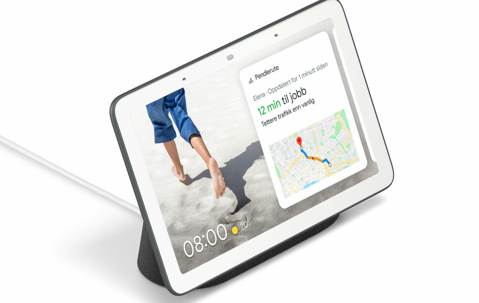 <b>KOMPAKT:</b> Google Nest Hub har en skjerm på syv tommer. En fin størrelse til bruk for eksempel på nattbordet. <b>KOMPAKT:</b> Google Nest Hub har en skjerm på syv tommer. En fin størrelse til bruk for eksempel på nattbordet.
